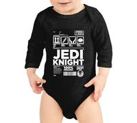 the Fan Tee Body Manga Larga de Bebe Peliculas SW SW Star Galaxia Guerra Wars Vader Dark Solo Fuerza 492 3 Meses