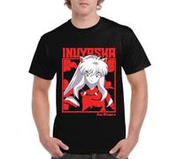 the Fan Tee Camiseta de Adulto de Hombre Dibujos Animados Anime Divertido Universo, Vibras de Manga, Mundo Otaku, Japan Fan Kanji, Inuyasha, Kagome 007 XXL