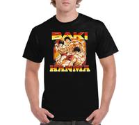 the Fan Tee Camiseta de Adulto de Hombre Dibujos Animados Baki Guerrero, Maestro de Karate y uno de los Luchadores más respetados 006 XL