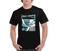 the Fan Tee Camiseta de Adulto de Hombre Dibujos Animados Demon Cazadores de Demonios, técnicas de respiración, Silencio del Agua, Danza del Dios del Fuego 032 L