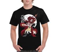 the Fan Tee Camiseta de Adulto de Hombre Dibujos Animados Demon Cazadores de Demonios, técnicas de respiración, Silencio del Agua, Danza del Dios del Fuego 010 L