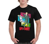 the Fan Tee Camiseta de Adulto de Hombre Dibujos Animados Family El Espía Legendario, La Esposa, La Hija Telépata, El Perro Bond 012 XL