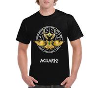 the Fan Tee Camiseta de Adulto de Hombre Dibujos Animados Zodiaco Caballeros de Atenea Armadura De Acuarios 119 4XL