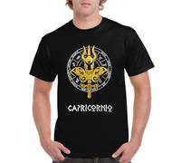 the Fan Tee Camiseta de Adulto de Hombre Dibujos Animados Zodiaco Caballeros de Atenea Armadura De Capricornio 121 M