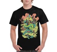 the Fan Tee Camiseta de Adulto de Hombre Divertidas Dioses Griegos Guardianes de la mitología clásica, Mitos y Leyendas del Olimpo Poseidón 009 5XL
