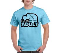 the Fan Tee Camiseta de Adulto de Hombre Divertidas Divertidas diversión,Humor y Estilo Soy Un Adulto 436 XL