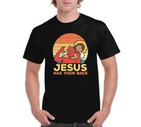 the Fan Tee Camiseta de Adulto de Hombre Religion Dios El Todopoderoso, Cristo, El Señor, FE, Jesus 004 L