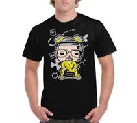 the Fan Tee Camiseta de Adulto de Hombre Series Breaking White, Heisenberg, Química Letal, Say my Name, Los Pollos Hermanos 001 L