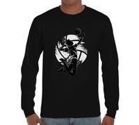 the Fan Tee Camiseta de Adulto de Manga Larga de Hombre Deportes Volleyball Divertido Juego, Red, Deporte, volibolista, Balón, Remate, voleibolista 001 M