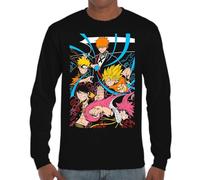 the Fan Tee Camiseta de Adulto de Manga Larga de Hombre Dibujos Animados Anime Divertido Universo, Vibras de Manga, Mundo Otaku, Japan Fan Kanji, GENERACION DE LOS 90 009 XL