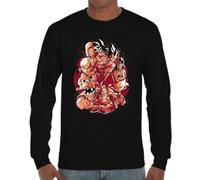 the Fan Tee Camiseta de Adulto de Manga Larga de Hombre Dibujos Animados Dragon Bola Ball Anime Manga 797 S
