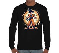 the Fan Tee Camiseta de Adulto de Manga Larga de Hombre Dibujos Animados Dragon Bola Ball Anime Manga 568 XL