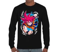 the Fan Tee Camiseta de Adulto de Manga Larga de Hombre Dibujos Animados Dragon Bola Ball Anime Manga 801 XL