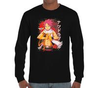 the Fan Tee Camiseta de Adulto de Manga Larga de Hombre Dibujos Animados Fairy Mago Cazador De Dragones, Aventurero, Anime, Accion, Manga 003 XL