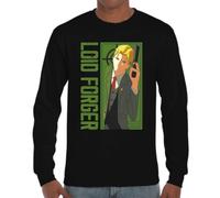 the Fan Tee Camiseta de Adulto de Manga Larga de Hombre Dibujos Animados Family El Espía Legendario, La Esposa, La Hija Telépata, El Perro Bond 016 S