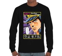 the Fan Tee Camiseta de Adulto de Manga Larga de Hombre Dibujos Animados Jojo’s Bizarre Poses, Ora,MUDA, Adventure Joestar, Los Stands 007 XL