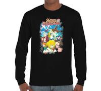 the Fan Tee Camiseta de Adulto de Manga Larga de Hombre Dibujos Animados Pecados Capitales La Avaricia,Rey de Las Hadas,Gigante El Orgullo, Misterioso y Emocionalmente,Hechicera 020 XL