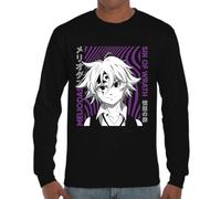 the Fan Tee Camiseta de Adulto de Manga Larga de Hombre Dibujos Animados Pecados Capitales La Avaricia,Rey de Las Hadas,Gigante El Orgullo, Misterioso y Emocionalmente,Hechicera 007 3XL
