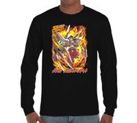 the Fan Tee Camiseta de Adulto de Manga Larga de Hombre Dibujos Animados Shaman Chamanes King, Espíritus, Torneo, Rey Chamán 001 3XL