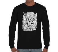 the Fan Tee Camiseta de Adulto de Manga Larga de Hombre Dibujos Animados Shippuden Ninja 049 XXL