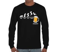 the Fan Tee Camiseta de Adulto de Manga Larga de Hombre Divertidas Cerveza Regalo Divertido, Bebida, Amarga, Birra, Suave o Dulce Caña, Chela, 025 XXL
