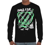 the Fan Tee Camiseta de Adulto de Manga Larga de Hombre Divertidas Divertidas diversión,Humor y Estilo Oso Reveldia con Amor 415 M