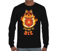 the Fan Tee Camiseta de Adulto de Manga Larga de Hombre Juegos de Mesa rol G ados & Dragones Frikis Fantasía 036 S