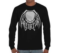 the Fan Tee Camiseta de Adulto de Manga Larga de Hombre Peliculas Predator Depredador, Alienígena, Alíen, Extraterrestre, Yautja 004 3XL