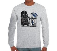 the Fan Tee Camiseta de Adulto de Manga Larga de Hombre Peliculas SW SW Star Galaxia Guerra Wars Vader Dark Solo Fuerza 494 XL