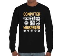 the Fan Tee Camiseta de Adulto de Manga Larga de Hombre Trabajos Progamador Desarrolladores Sistemas, Inteligencia Artificial, Ciberseguridad De Software, Informática, Gamers 003 L