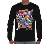 the Fan Tee Camiseta de Adulto de Manga Larga de Hombre Videojuegos Street Fighter Arcade Legends 019 S
