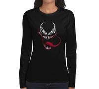 the Fan Tee Camiseta de Adulto de Manga Larga de Mujer Comic Araña Entre Telas y Rascacielos 071 S