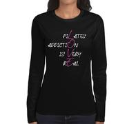 the Fan Tee Camiseta de Adulto de Manga Larga de Mujer Deportes Pilates Regalo Divertido, Entrenamiento,relajación Yoga Deportiva 003 XXL