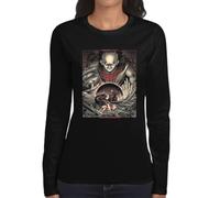 the Fan Tee Camiseta de Adulto de Manga Larga de Mujer Dibujos Animados Akira Animación Japonesa, Poderes Mentales, Rebelión Juvenil 003 XL