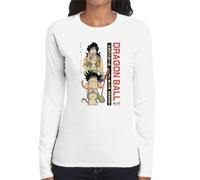 the Fan Tee Camiseta de Adulto de Manga Larga de Mujer Dibujos Animados Dragon Bola Ball Anime Manga Goku Vegeta 460 XXL