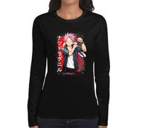 the Fan Tee Camiseta de Adulto de Manga Larga de Mujer Dibujos Animados Fairy Mago Cazador De Dragones, Aventurero, Anime, Accion, Manga 001 M
