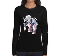 the Fan Tee Camiseta de Adulto de Manga Larga de Mujer Dibujos Animados Hunter Explorar, Criaturas Raras, Tesoros, GON Free 006 M