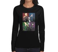 the Fan Tee Camiseta de Adulto de Manga Larga de Mujer Dibujos Animados Mashle Comedia, Acción y Fantasía, Magia 001 S