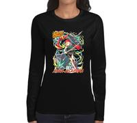 the Fan Tee Camiseta de Adulto de Manga Larga de Mujer Dibujos Animados Shaman Chamanes King, Espíritus, Torneo, Rey Chamán 002 S