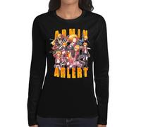 the Fan Tee Camiseta de Adulto de Manga Larga de Mujer Dibujos Animados Titan Titan 045 L