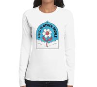 the Fan Tee Camiseta de Adulto de Manga Larga de Mujer Divertidas Anti Social Humor sarcástico, introvertido no es Personal, es mi Estilo EL Infierno Son Otras Personas 001 3XL