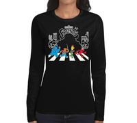 the Fan Tee Camiseta de Adulto de Manga Larga de Mujer Divertidas Divertidas diversión,Humor y Estilo Epi, Blas, Elmo 437 L
