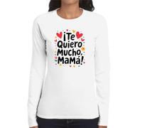 the Fan Tee Camiseta de Adulto de Manga Larga de Mujer Fechas Especiales Dia de la Madre Feliz Día Persona Especial Super mamá, 128 L