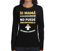 the Fan Tee Camiseta de Adulto de Manga Larga de Mujer Fechas Especiales Dia de la Madre Feliz Día Persona Especial Super mamá, 137 L