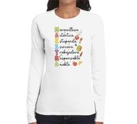the Fan Tee Camiseta de Adulto de Manga Larga de Mujer Trabajos Profesor Corazón de Maestra, Alma de Maestro Educación y Profesión enseñanza, Aprendizaje 007 M
