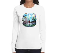 the Fan Tee Camiseta de Adulto de Manga Larga de Mujer Videojuegos Street Fighter Arcade Legends 021 S