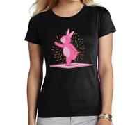 the Fan Tee Camiseta de Adulto de Mujer Deportes Yoga Namaste, Meditación, Relajación, Energía, Bienestar, Cuerpo, Mente y Espíritu 017 XL