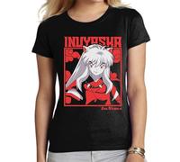 the Fan Tee Camiseta de Adulto de Mujer Dibujos Animados Anime Divertido Universo, Vibras de Manga, Mundo Otaku, Japan Fan Kanji, Inuyasha, Kagome 007 S