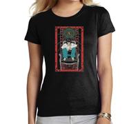 the Fan Tee Camiseta de Adulto de Mujer Dibujos Animados Death Note Juego psicológico,Poder del Cuaderno, la Justicia y la Mente Estratégica 004 XL