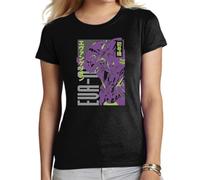 the Fan Tee Camiseta de Adulto de Mujer Dibujos Animados Evangelion Ángeles del Acero, Proyecto Génesis, Robot Mecha, Futuro, Tokio 011 L